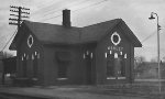 Illinois Central Depot in Ashley, IL